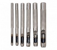 SIGMA Набор просечек 6 ед, 3-8 мм.