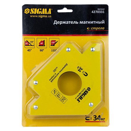 SIGMA  Держатель магнитный "Стрела". 34 кг.